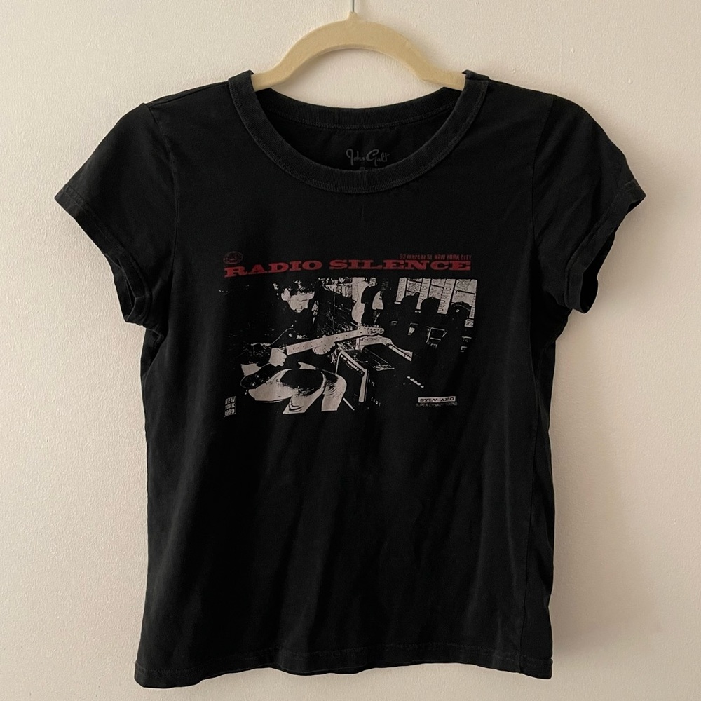 Hailie Radio Silence Baby Tee from Brandy Melville